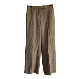 Ann Taylor Loft | Women's 6, Classic Style, Tan/Brown‎ Tweed, Pleated Pants